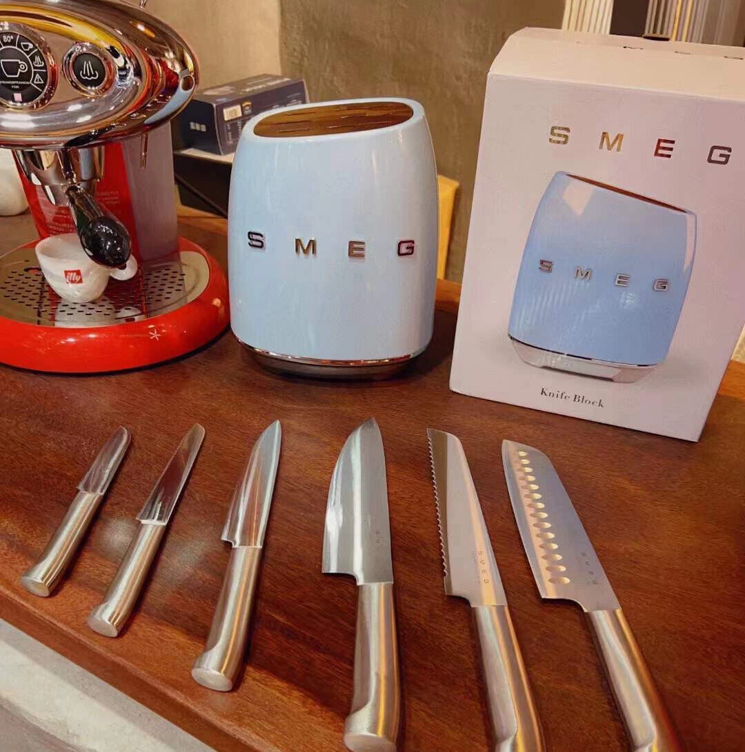Smeg 50’s Style Retro 6’lı Paslanmaz Çelik Bıçak Seti