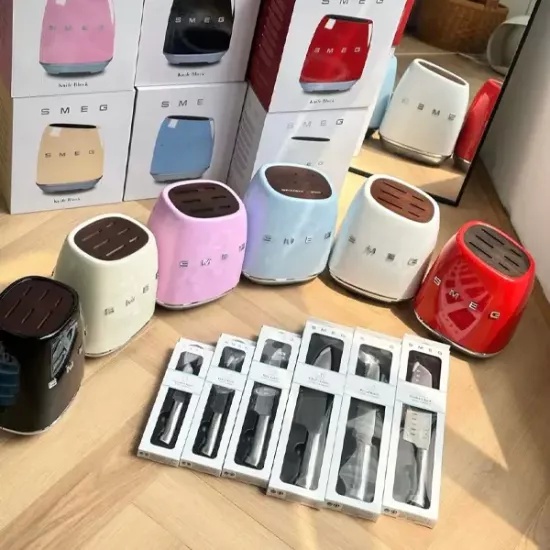 Smeg 50’s Style Retro 6’lı Paslanmaz Çelik Bıçak Seti