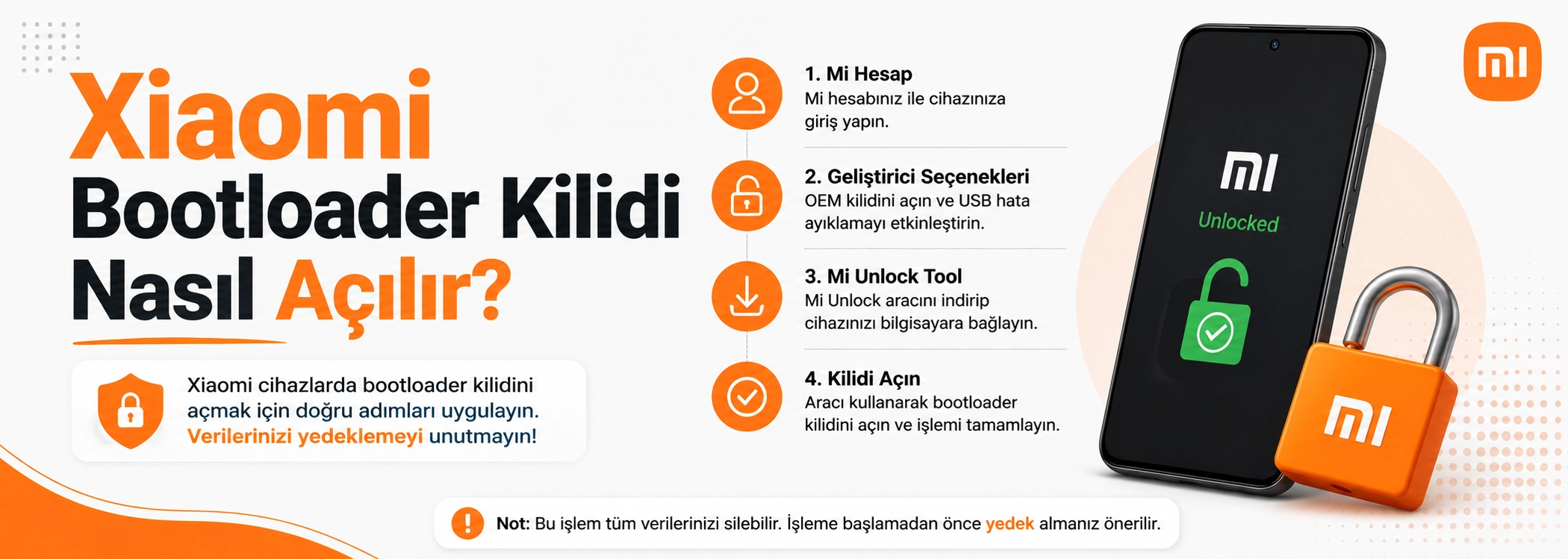 Bootloader kilidi nasıl açılır?